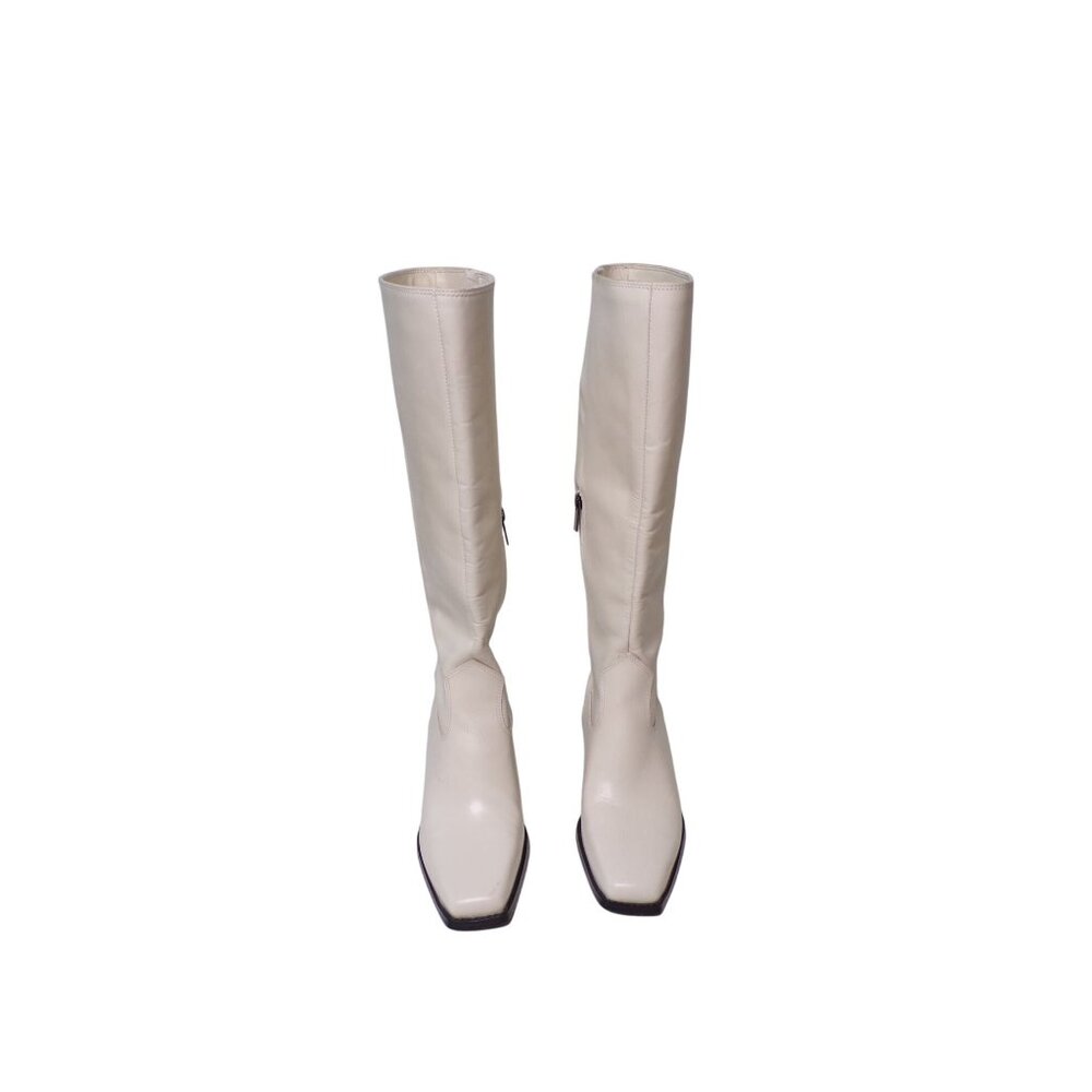 🆕 VINCE CAMUTO Sangeti 2 Wide Calf Tall Knee High Boot 8.5 Off-White - Picture 10 of 16